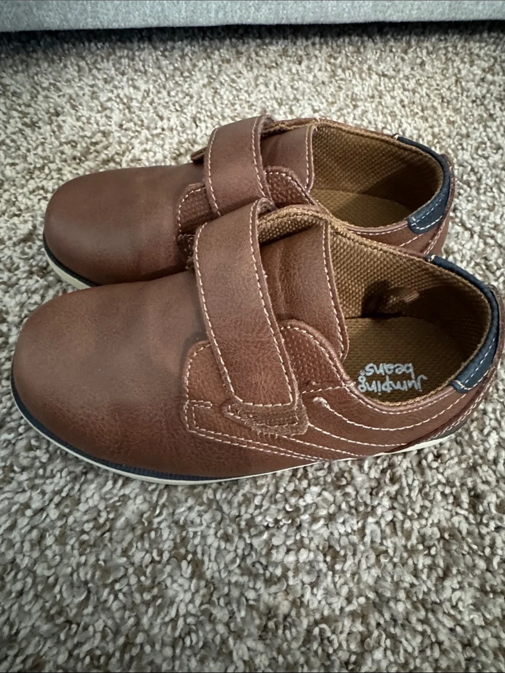 Jumping beans Toddler boy brown dress shoes